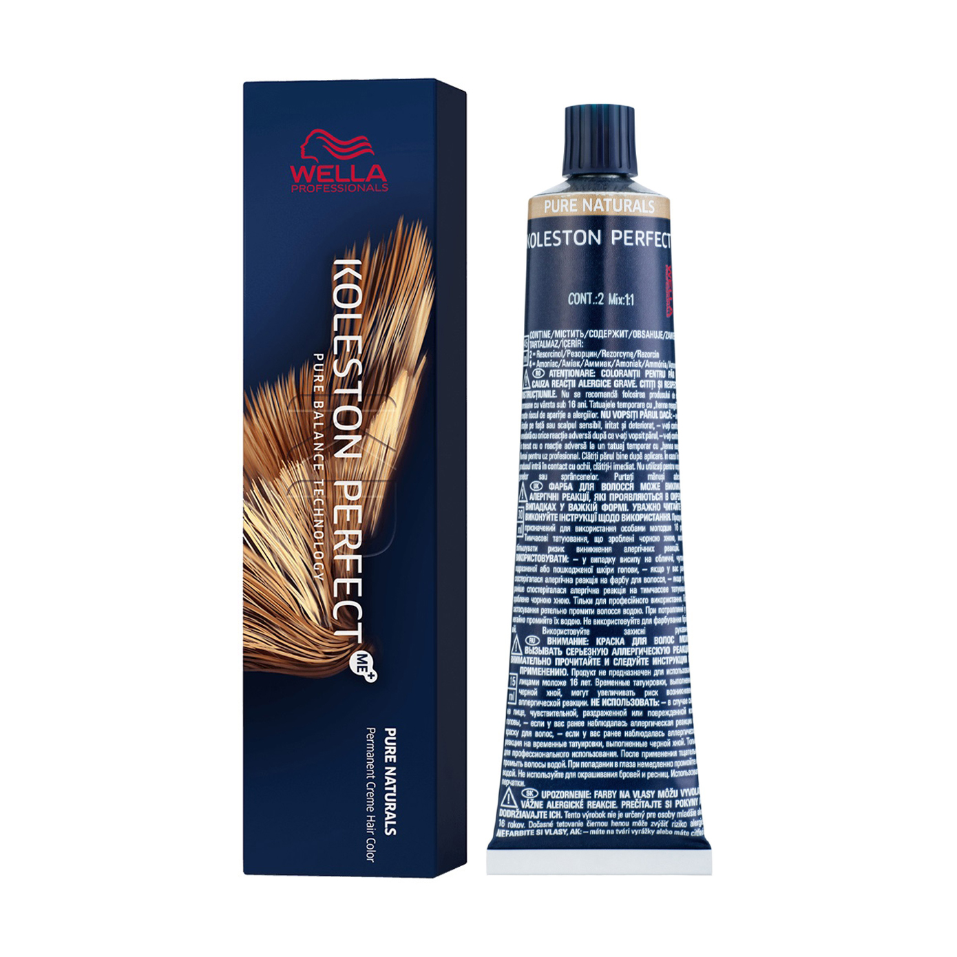 Стійка крем-фарба для волосся Wella Professionals Koleston Perfect Me+ Pure Naturals 6/07, 60 мл